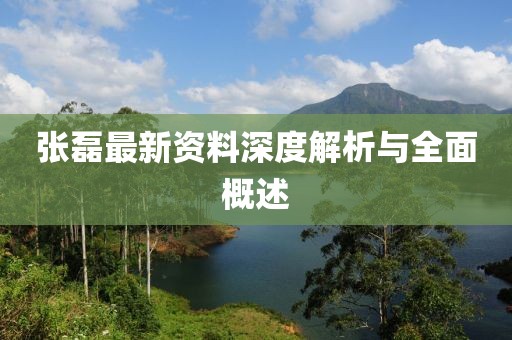 张磊最新资料深度解析与全面概述