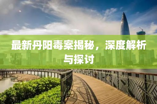 最新丹阳毒案揭秘，深度解析与探讨
