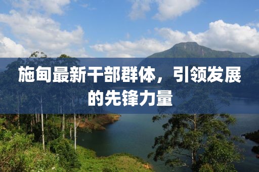 施甸最新干部群体，引领发展的先锋力量