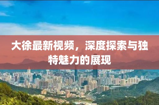 大徐最新视频，深度探索与独特魅力的展现