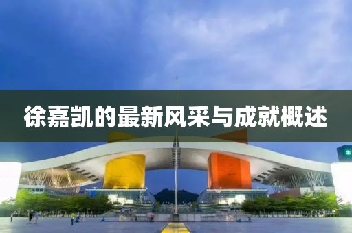 徐嘉凯的最新风采与成就概述