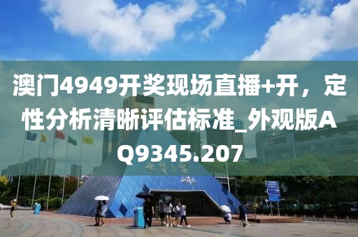 澳门4949开奖现场直播+开，定性分析清晰评估标准_外观版AQ9345.207