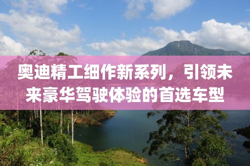 奥迪精工细作新系列，引领未来豪华驾驶体验的首选车型