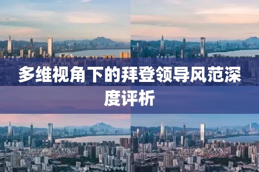 多维视角下的拜登领导风范深度评析
