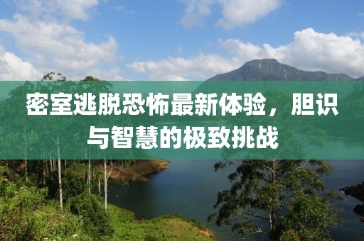 密室逃脱恐怖最新体验，胆识与智慧的极致挑战