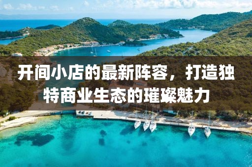开间小店的最新阵容，打造独特商业生态的璀璨魅力