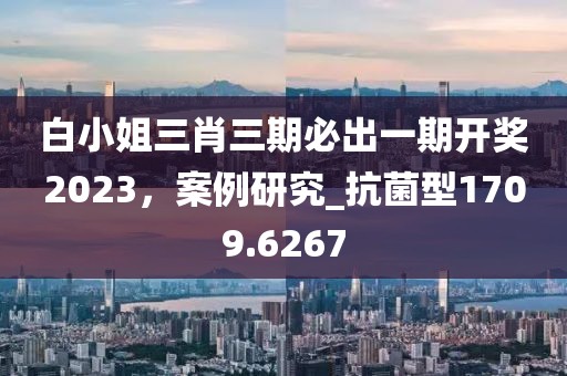 白小姐三肖三期必出一期开奖2023，案例研究_抗菌型1709.6267