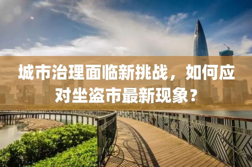 城市治理面临新挑战，如何应对坐盗市最新现象？