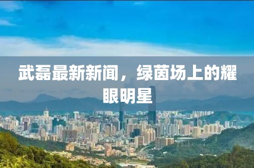 武磊最新新闻，绿茵场上的耀眼明星
