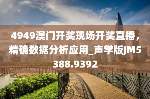 4949澳门开奖现场开奖直播，精确数据分析应用_声学版JM5388.9392