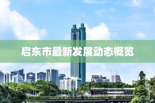 启东市最新发展动态概览