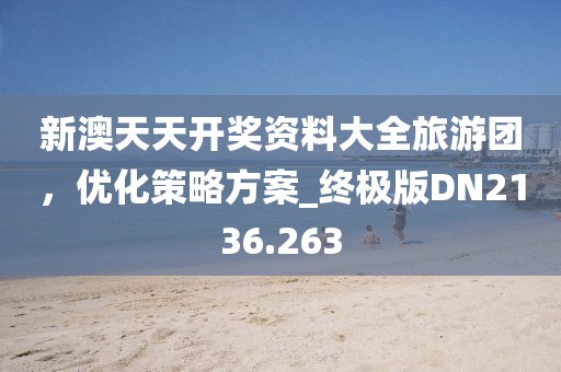 新澳天天开奖资料大全旅游团，优化策略方案_终极版DN2136.263
