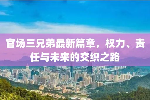 官场三兄弟最新篇章，权力、责任与未来的交织之路