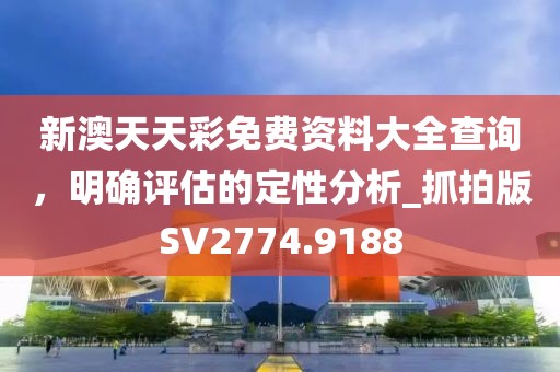 新澳天天彩免费资料大全查询，明确评估的定性分析_抓拍版SV2774.9188