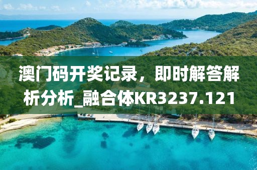 澳门码开奖记录，即时解答解析分析_融合体KR3237.121