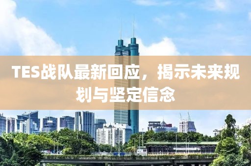 TES战队最新回应，揭示未来规划与坚定信念