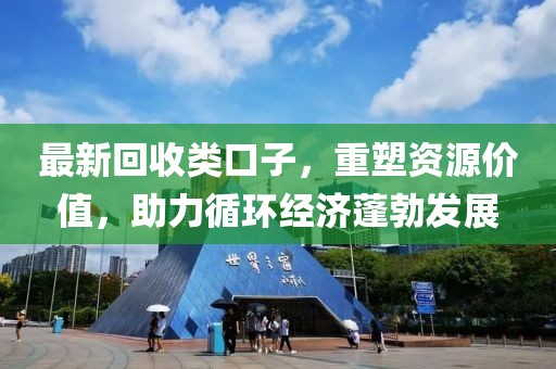 最新回收类口子，重塑资源价值，助力循环经济蓬勃发展