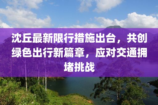 沈丘最新限行措施出台，共创绿色出行新篇章，应对交通拥堵挑战