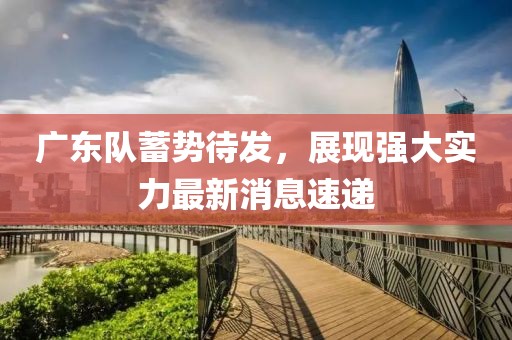 广东队蓄势待发，展现强大实力最新消息速递