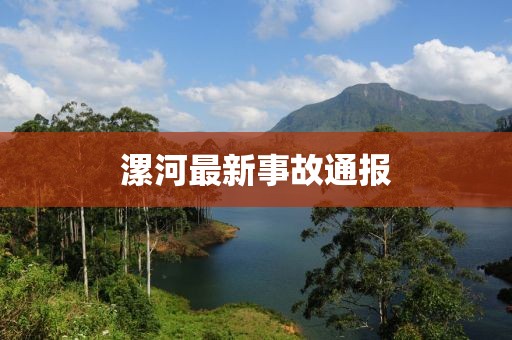 漯河最新事故通报