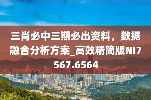 三肖必中三期必出资料，数据融合分析方案_高效精简版NI7567.6564