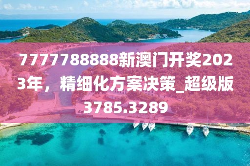 7777788888新澳门开奖2023年，精细化方案决策_超级版3785.3289