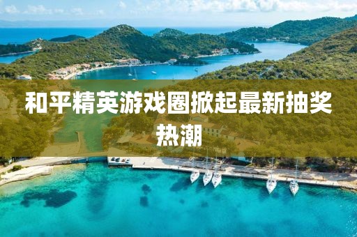 和平精英游戏圈掀起最新抽奖热潮