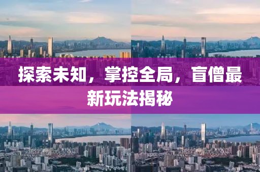 探索未知，掌控全局，盲僧最新玩法揭秘