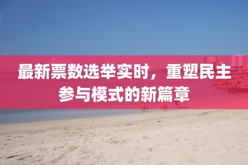 最新票数选举实时，重塑民主参与模式的新篇章