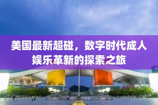 美国最新超碰，数字时代成人娱乐革新的探索之旅