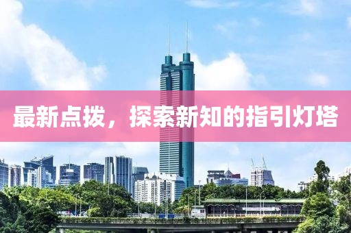 最新点拨，探索新知的指引灯塔