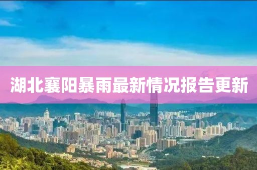 湖北襄阳暴雨最新情况报告更新