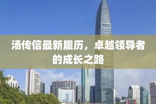 汤传信最新履历，卓越领导者的成长之路
