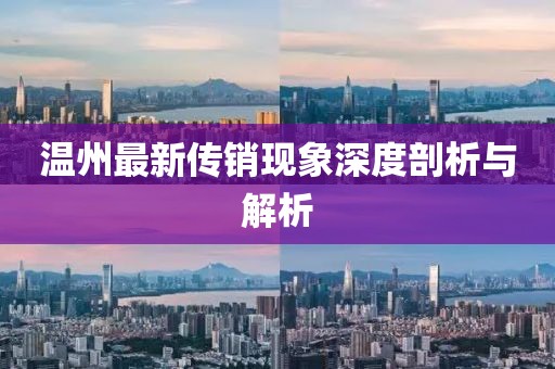 温州最新传销现象深度剖析与解析