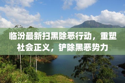 临汾最新扫黑除恶行动，重塑社会正义，铲除黑恶势力