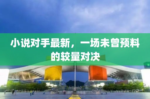 小说对手最新，一场未曾预料的较量对决