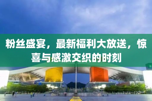 粉丝盛宴，最新福利大放送，惊喜与感激交织的时刻