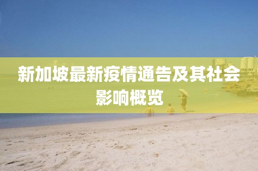新加坡最新疫情通告及其社会影响概览