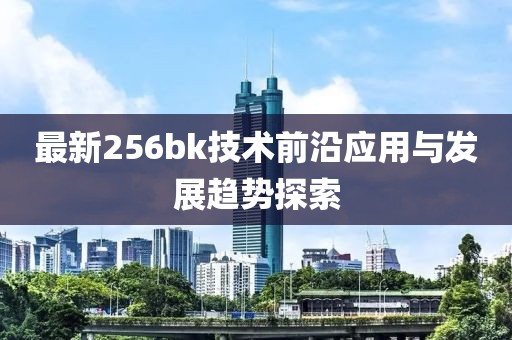 最新256bk技术前沿应用与发展趋势探索
