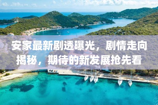 安家最新剧透曝光，剧情走向揭秘，期待的新发展抢先看