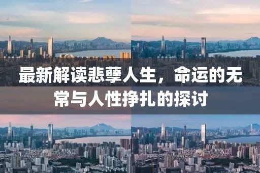 最新解读悲孽人生，命运的无常与人性挣扎的探讨