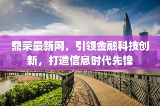 鼎荣最新网，引领金融科技创新，打造信息时代先锋