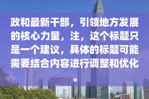 政和最新干部，引领地方发展的核心力量，注，这个标题只是一个建议，具体的标题可能需要结合内容进行调整和优化。