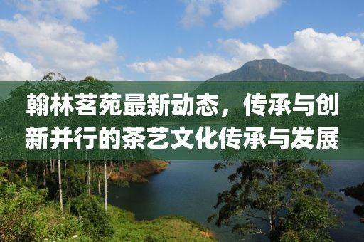 翰林茗苑最新动态，传承与创新并行的茶艺文化传承与发展