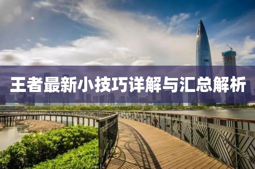 王者最新小技巧详解与汇总解析