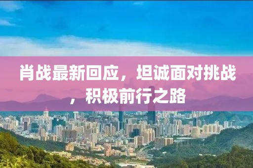 肖战最新回应，坦诚面对挑战，积极前行之路