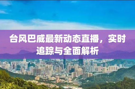 台风巴威最新动态直播，实时追踪与全面解析