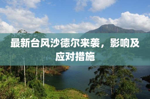 最新台风沙德尔来袭，影响及应对措施