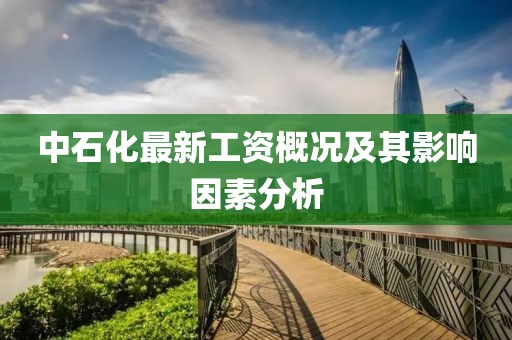 中石化最新工资概况及其影响因素分析