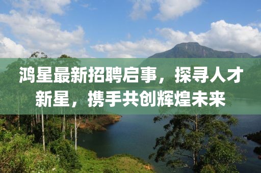 鸿星最新招聘启事，探寻人才新星，携手共创辉煌未来